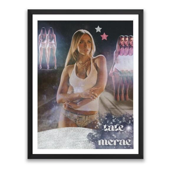 11 x 14 Hazy Galaxy Tate McRae Poster – One-of-a-Kind Exclusive Design TheAceCo. - Picture 3 of 5